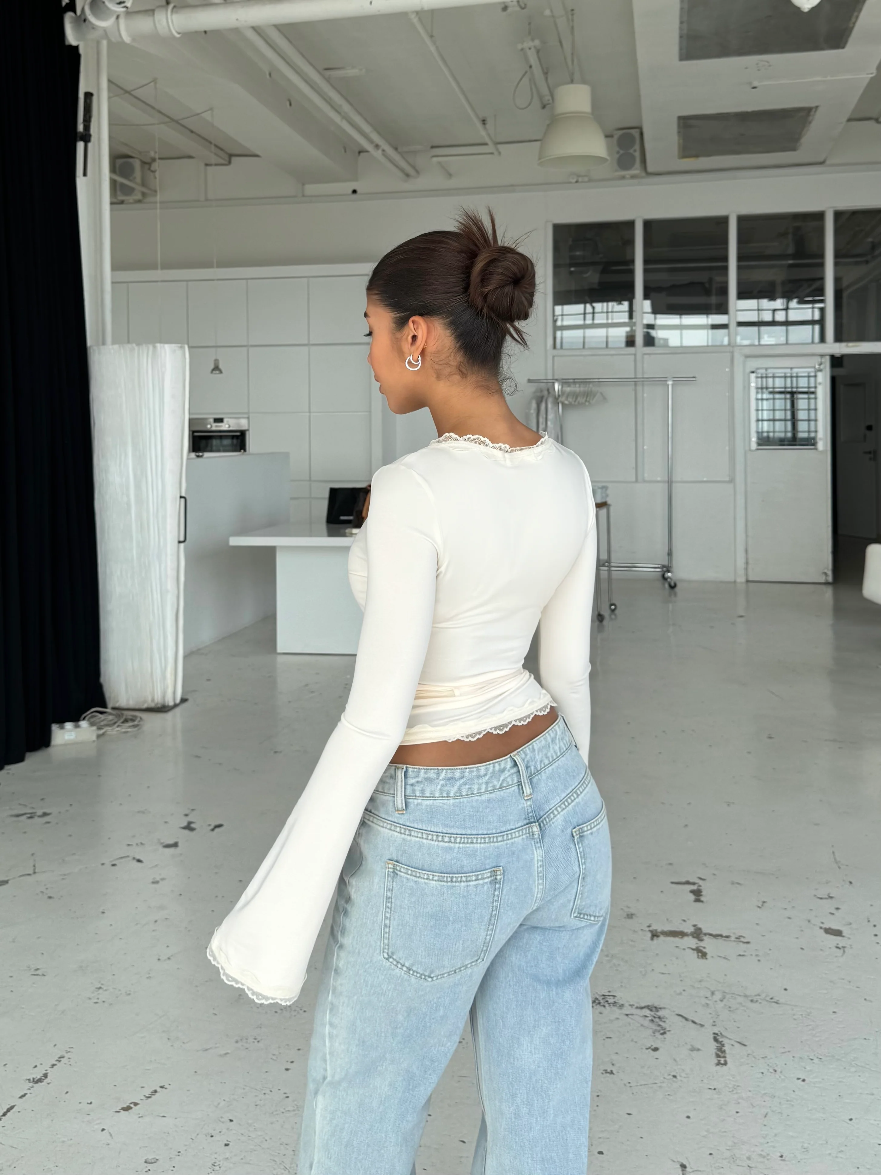 Ballerina Basic Top - Creme - Image 3