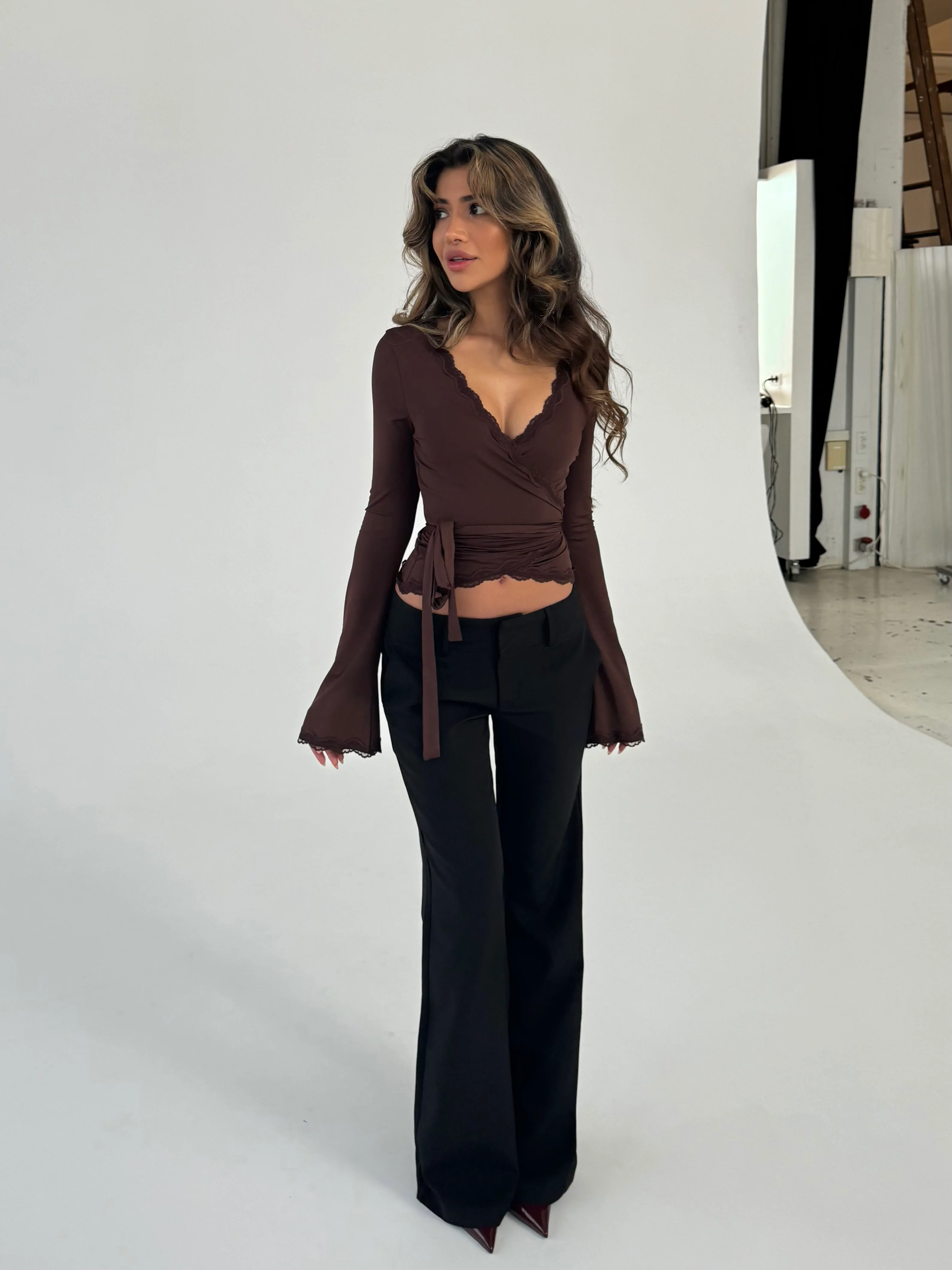 Ballerina Basic Top - Dunkelbraun - Image 5