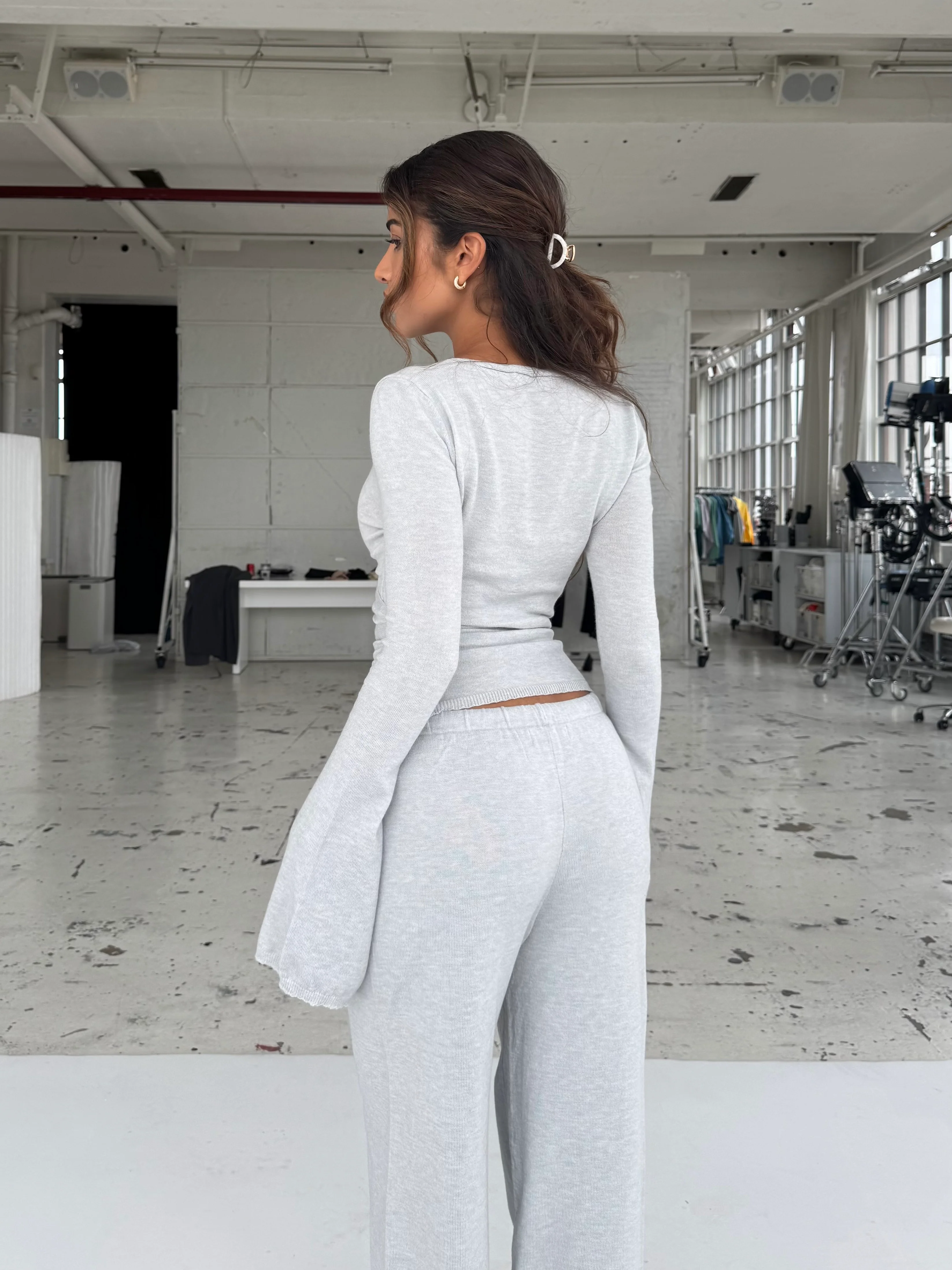 Ballerina knit top - hellgrau - Image 2