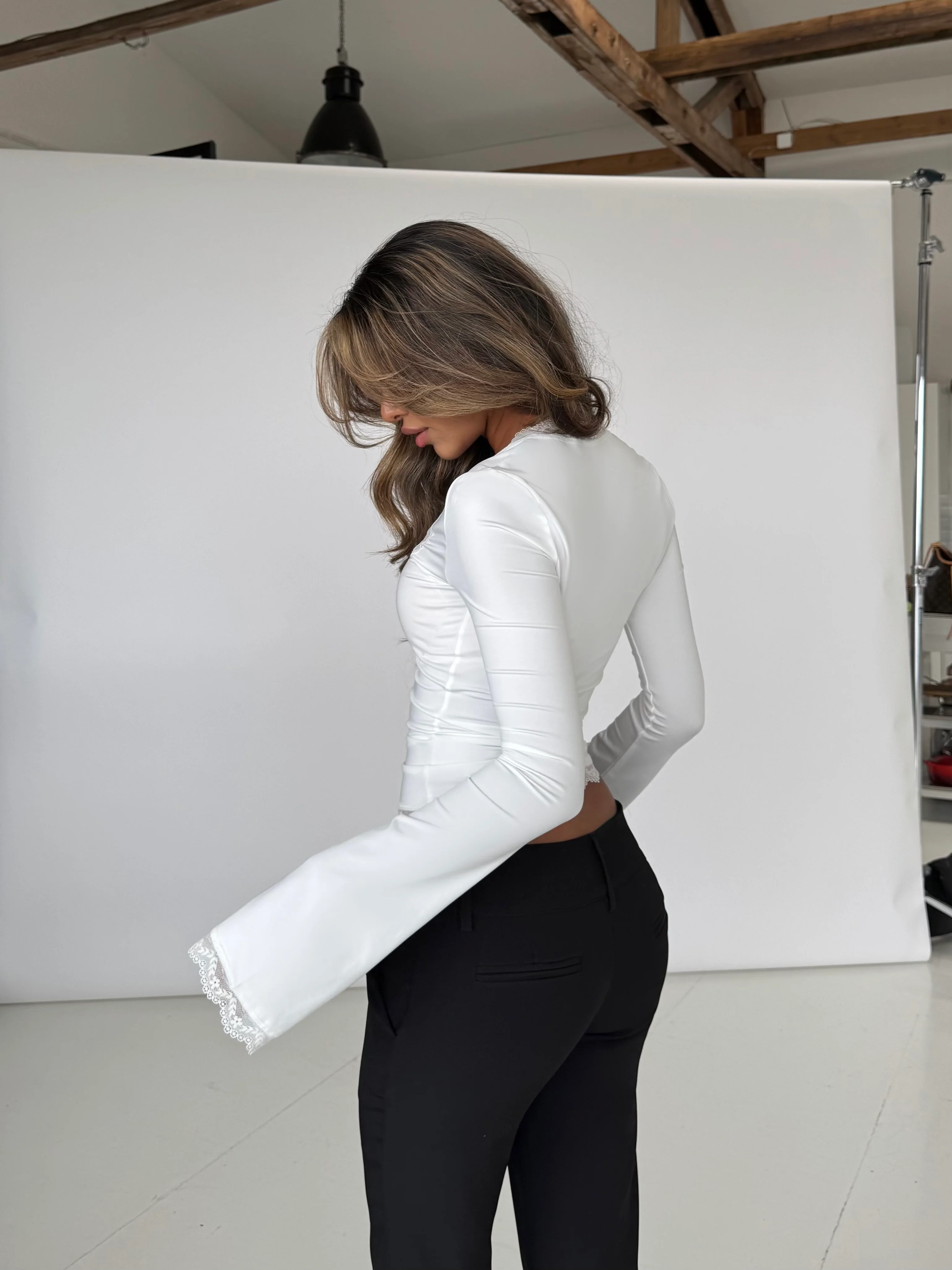 Blair Basic Lace Top - Weiß - Image 5