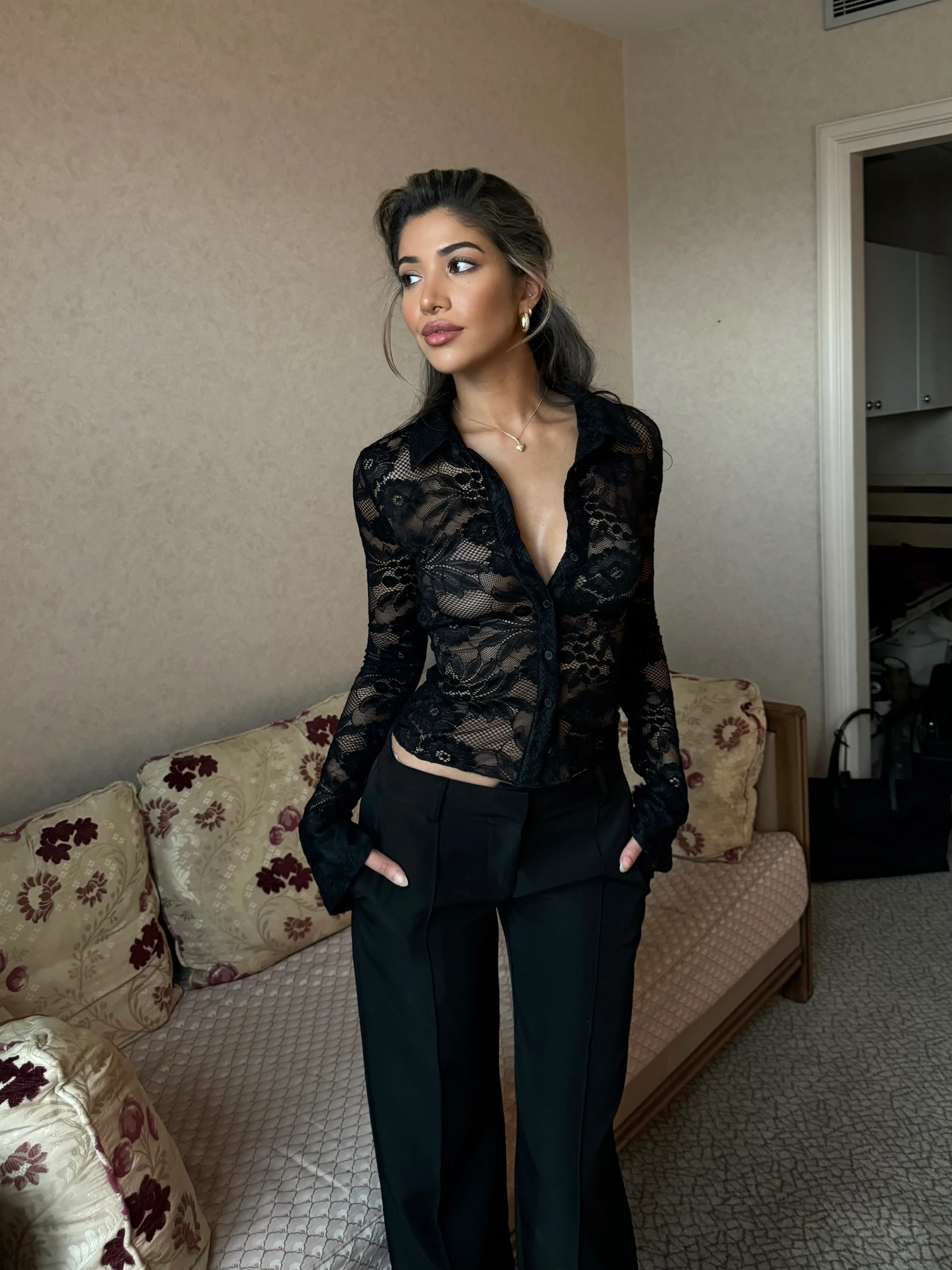 Grace Lace Top - Schwarz - Image 6