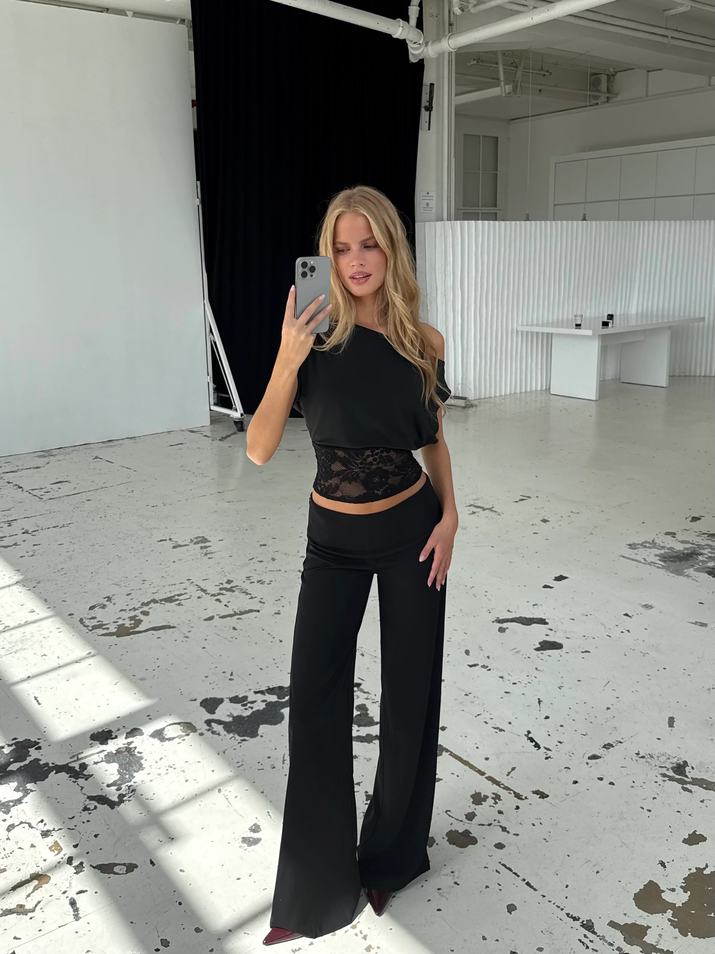 Hera basic lace top - schwarz - Image 7