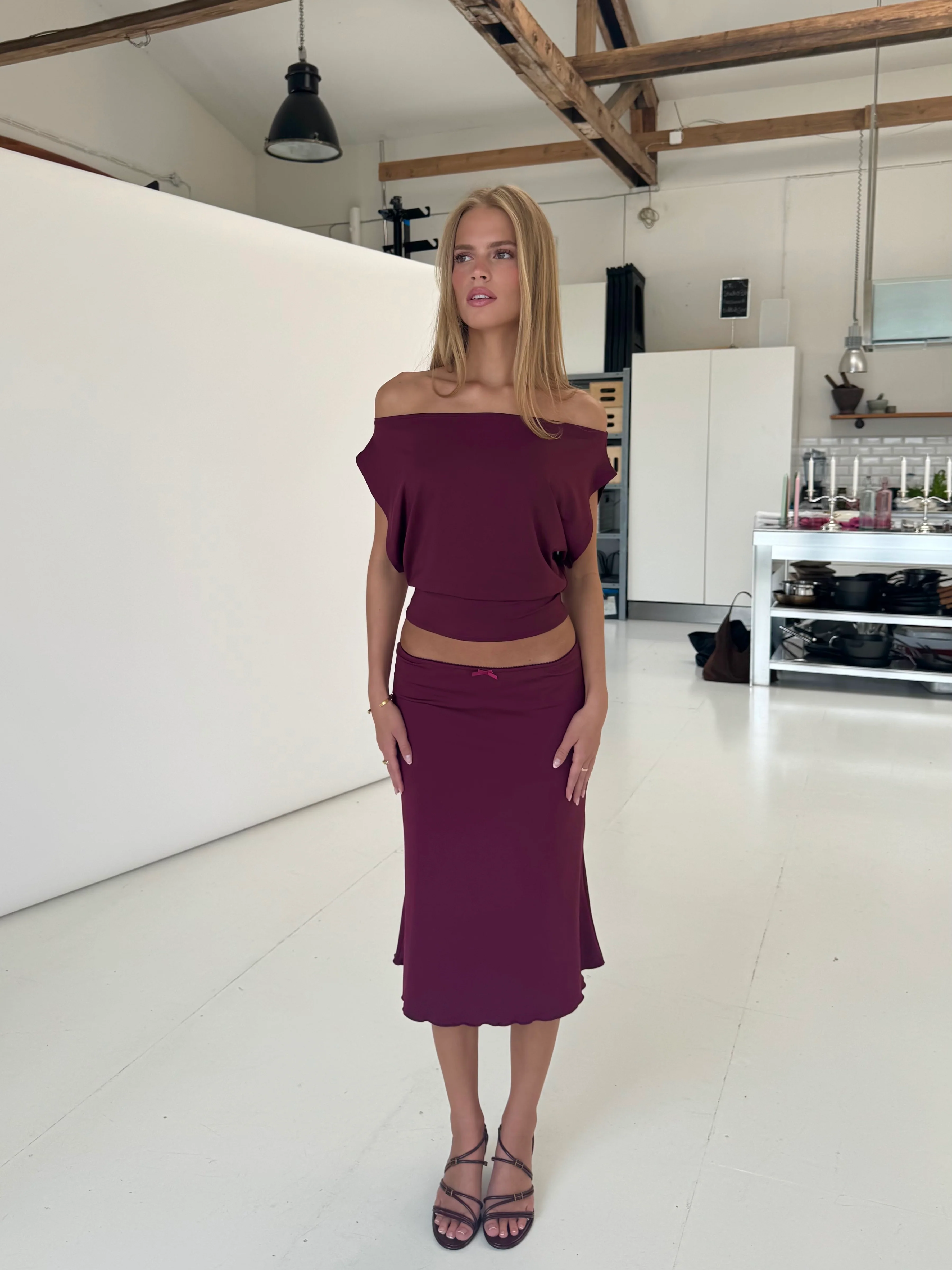 Hera Basic Top - Bordeaux - Image 4
