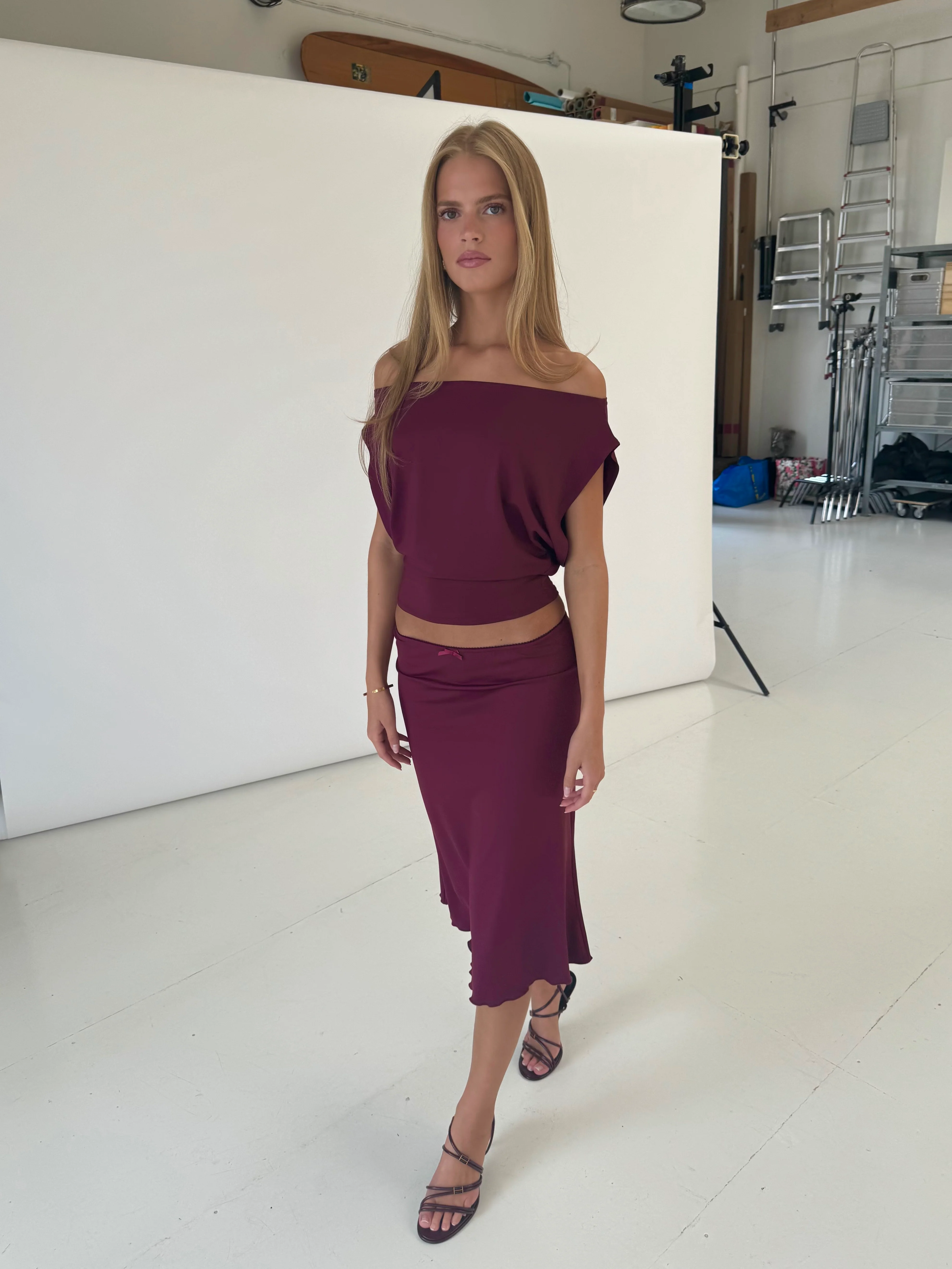 Hera Basic Top - Bordeaux - Image 5