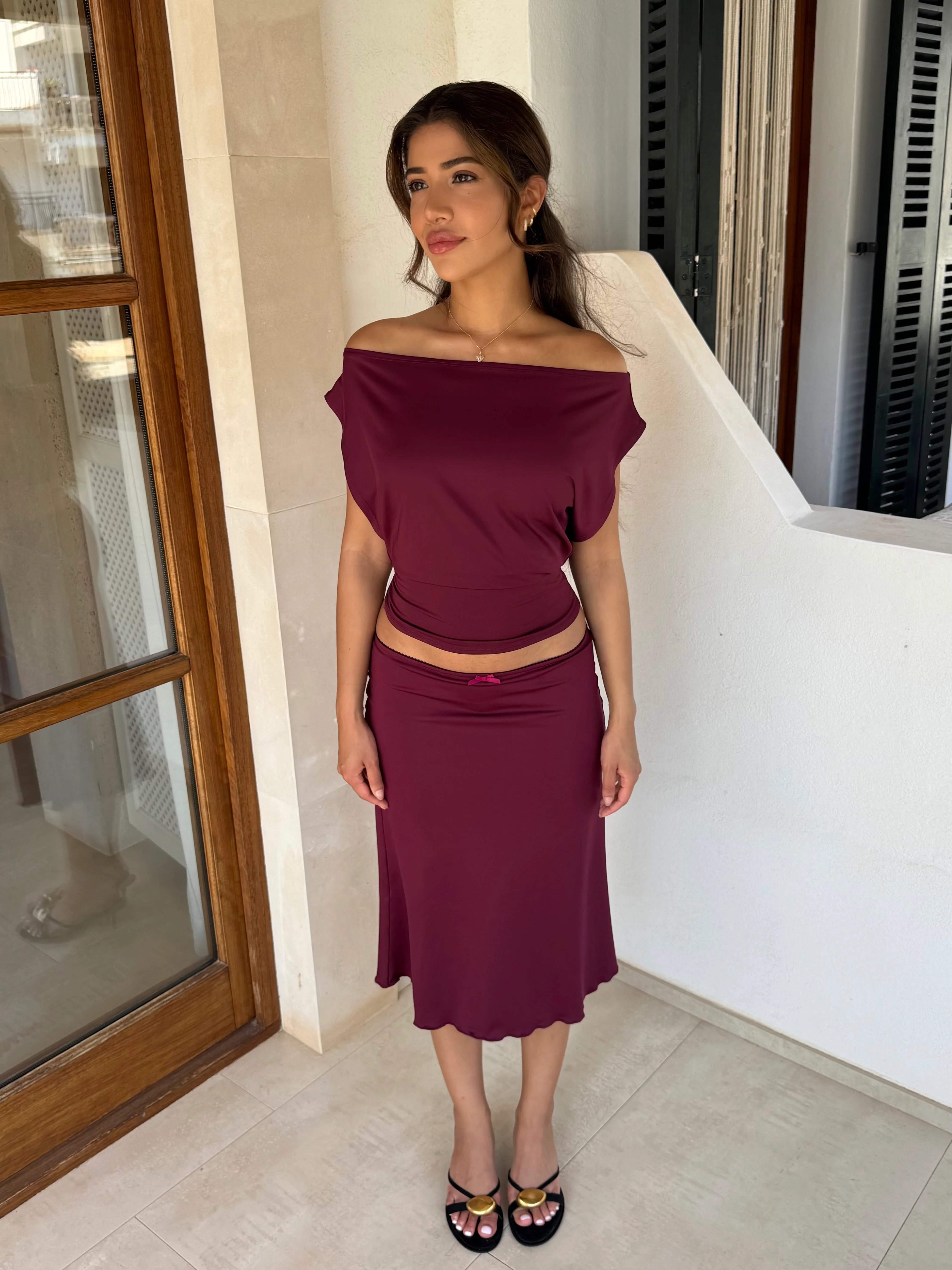 Hera Basic Top - Bordeaux - Image 8