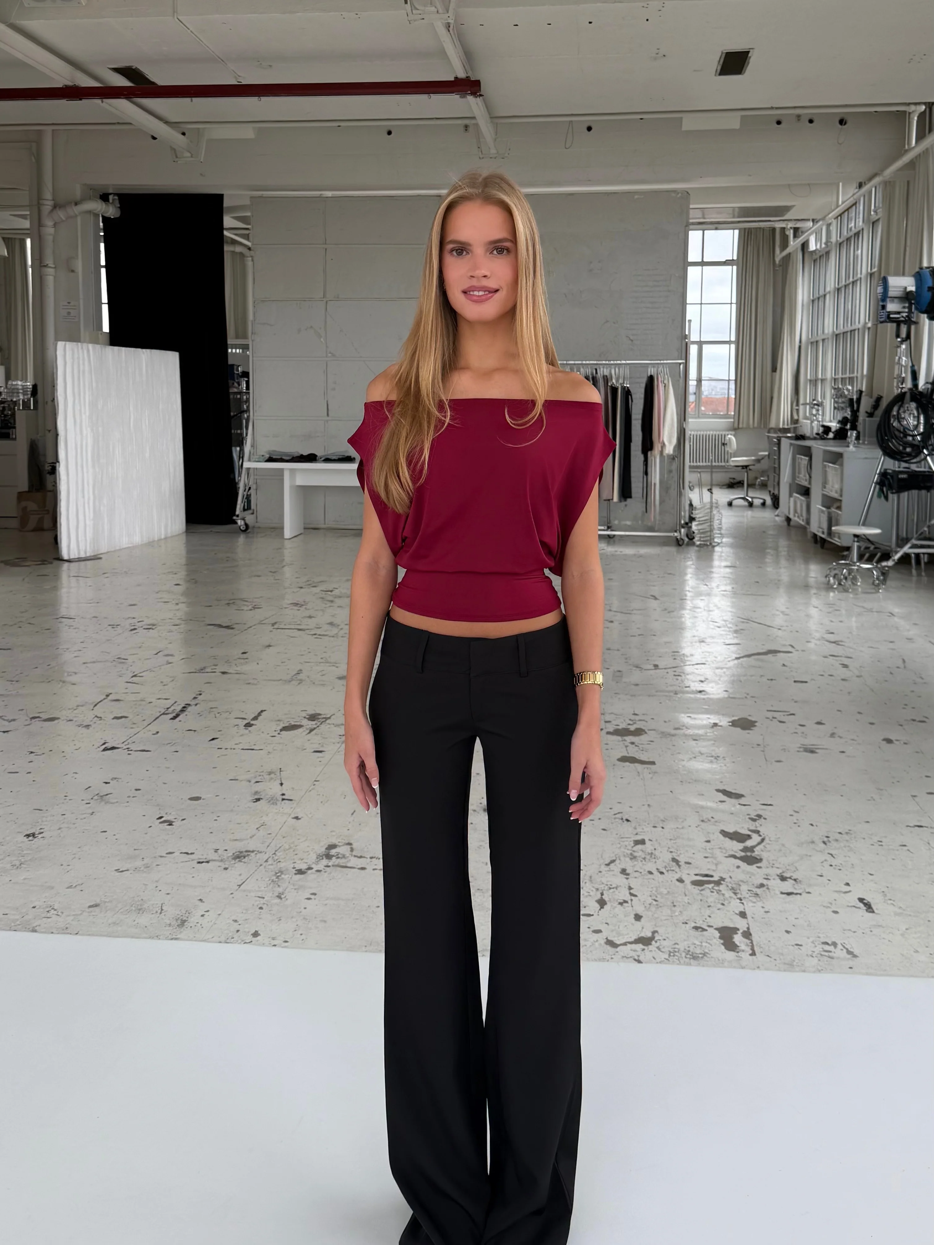 Hera Basic Top - Dunkelrot - Image 4