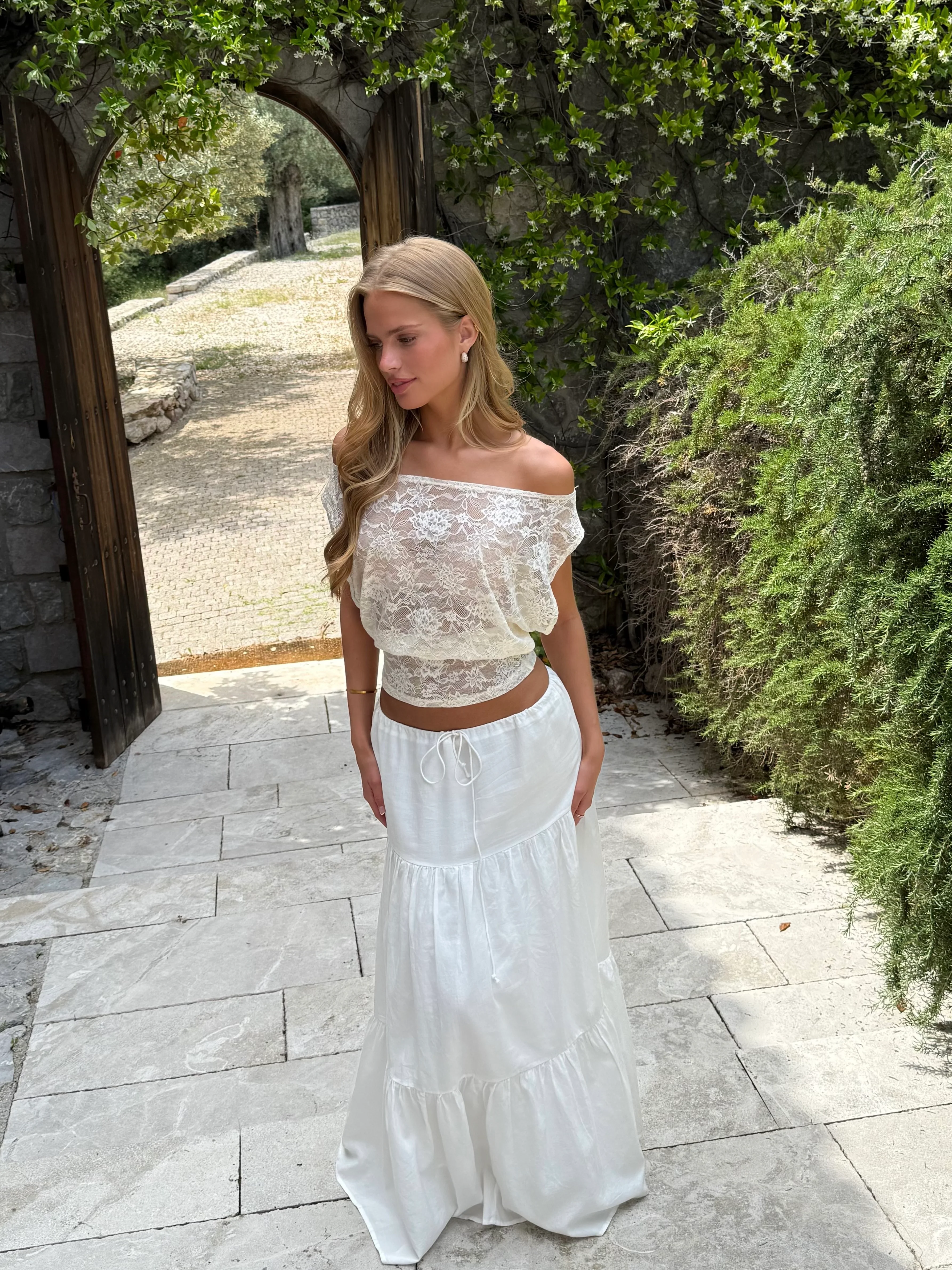 Iris Lace Top - Creme - Image 3