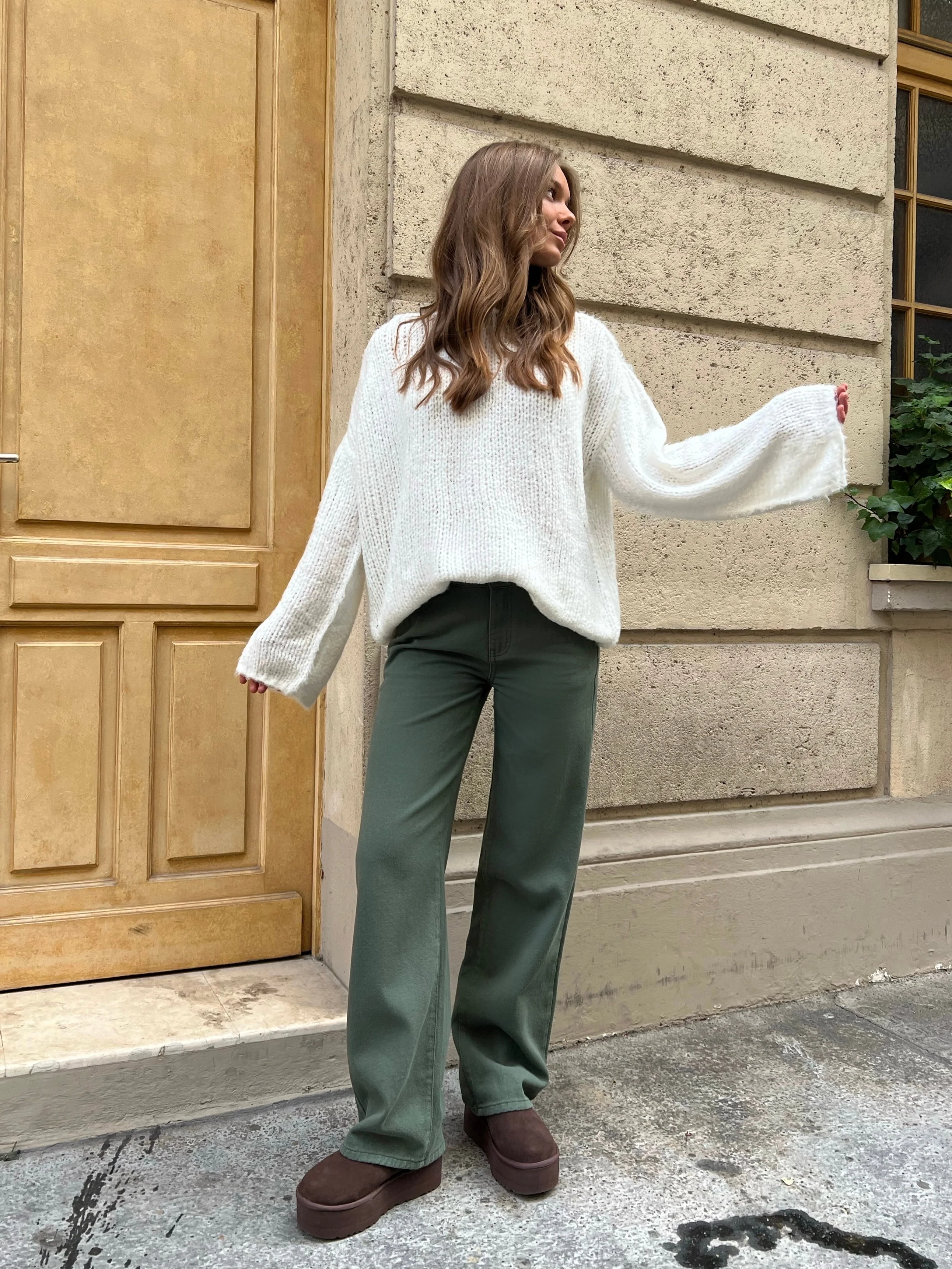 Jolie Jeans - Army Green - Image 4