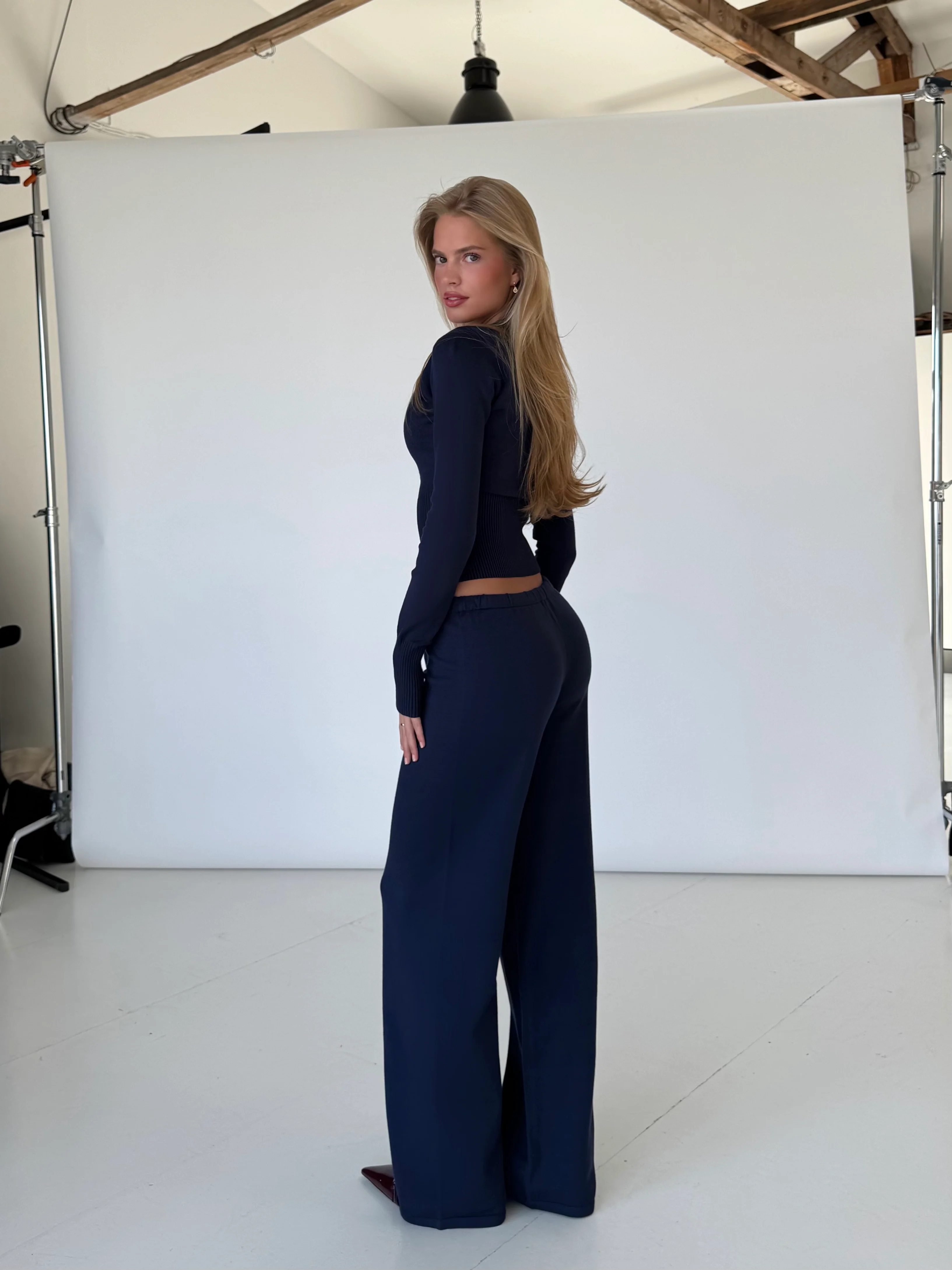 Knit hosen - dunkelblau - Image 2