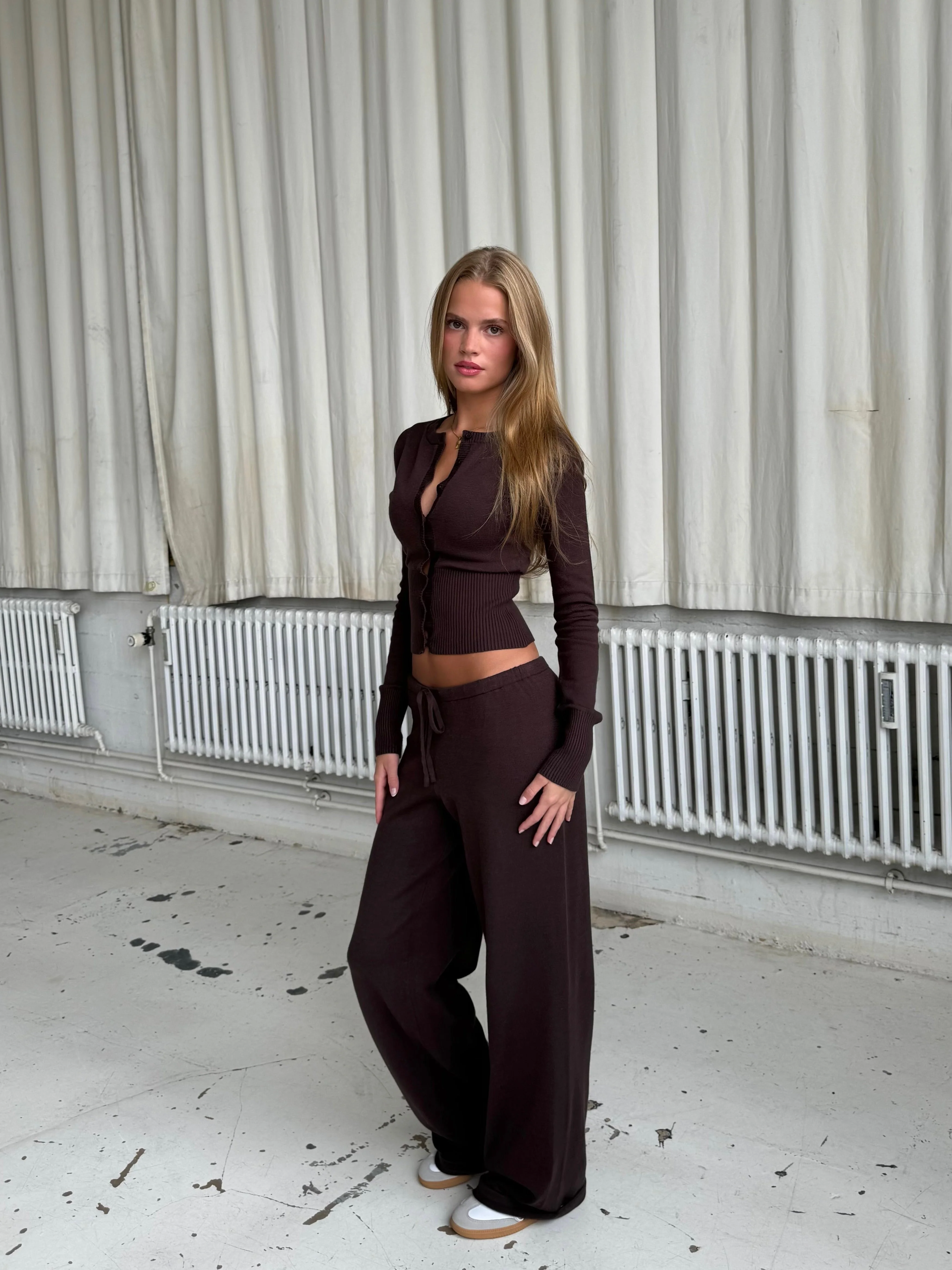 Knit hosen - dunkelbraun - Image 3
