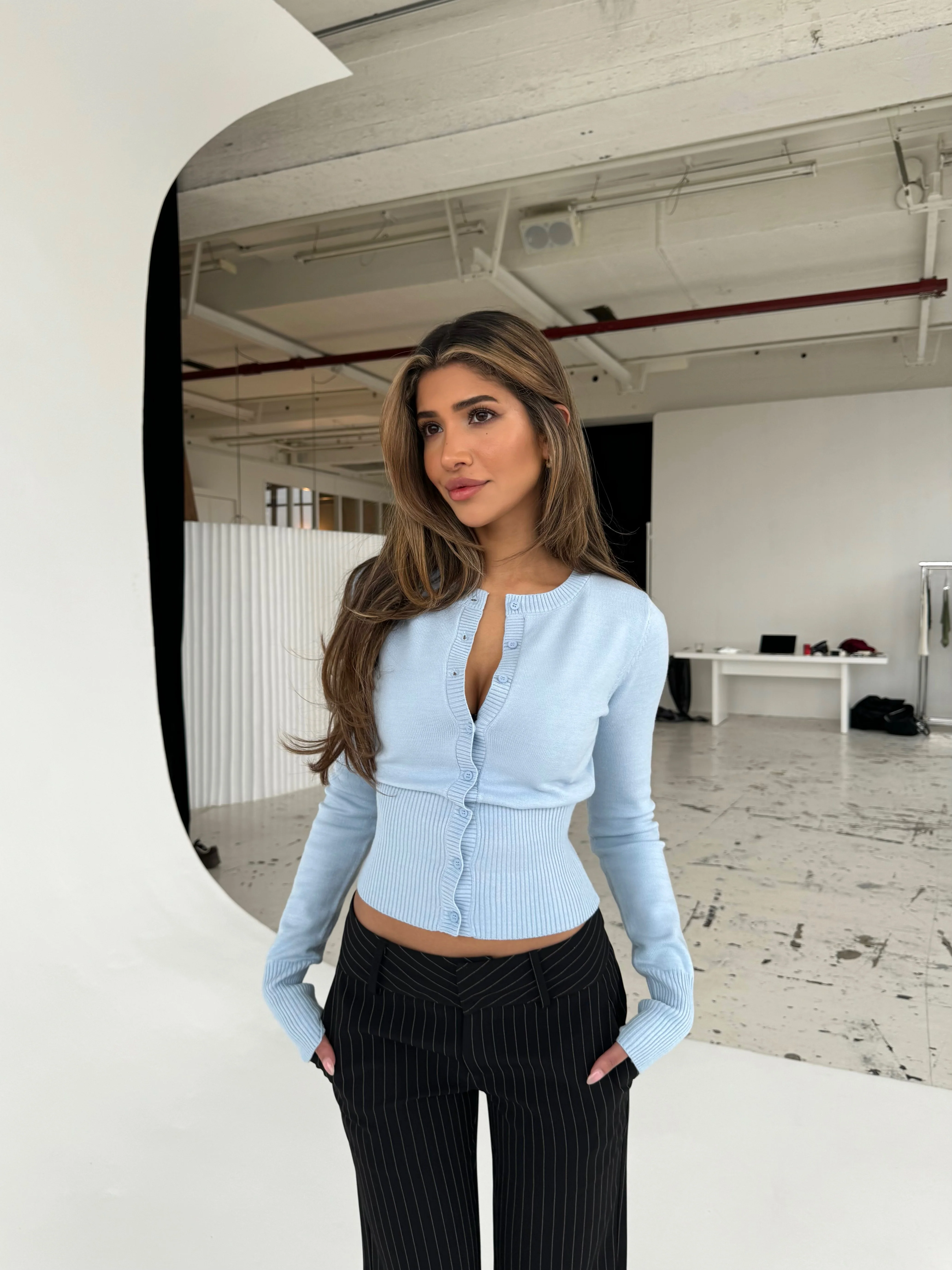 Knit Cardigan - hellblau - Image 3