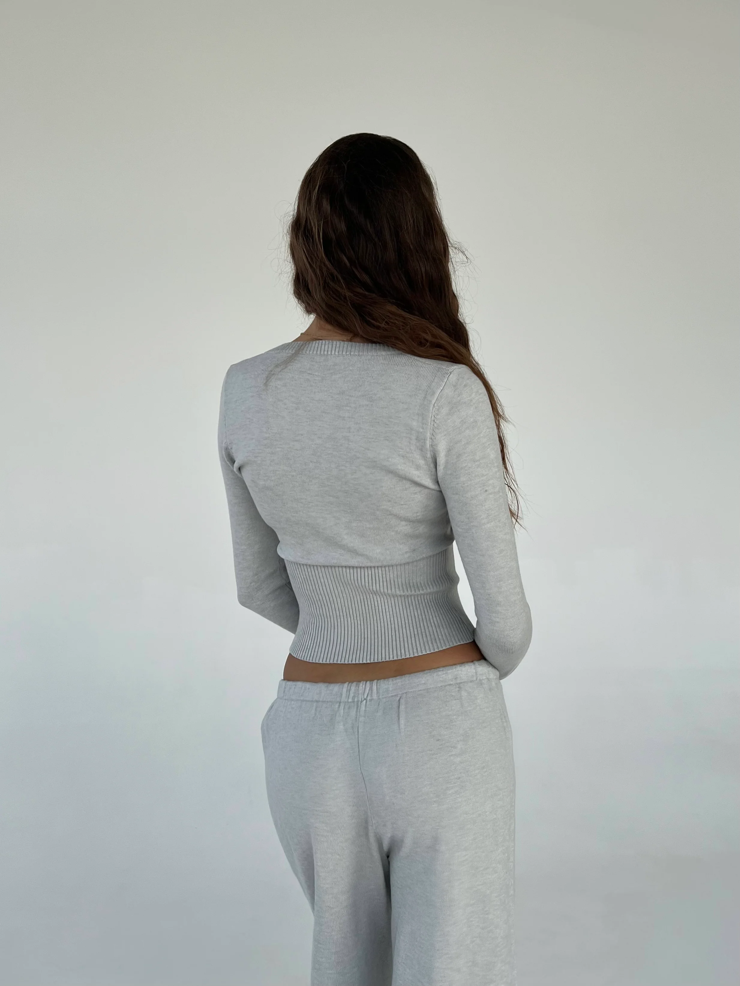 Knit Cardigan - hellgrau - Image 2