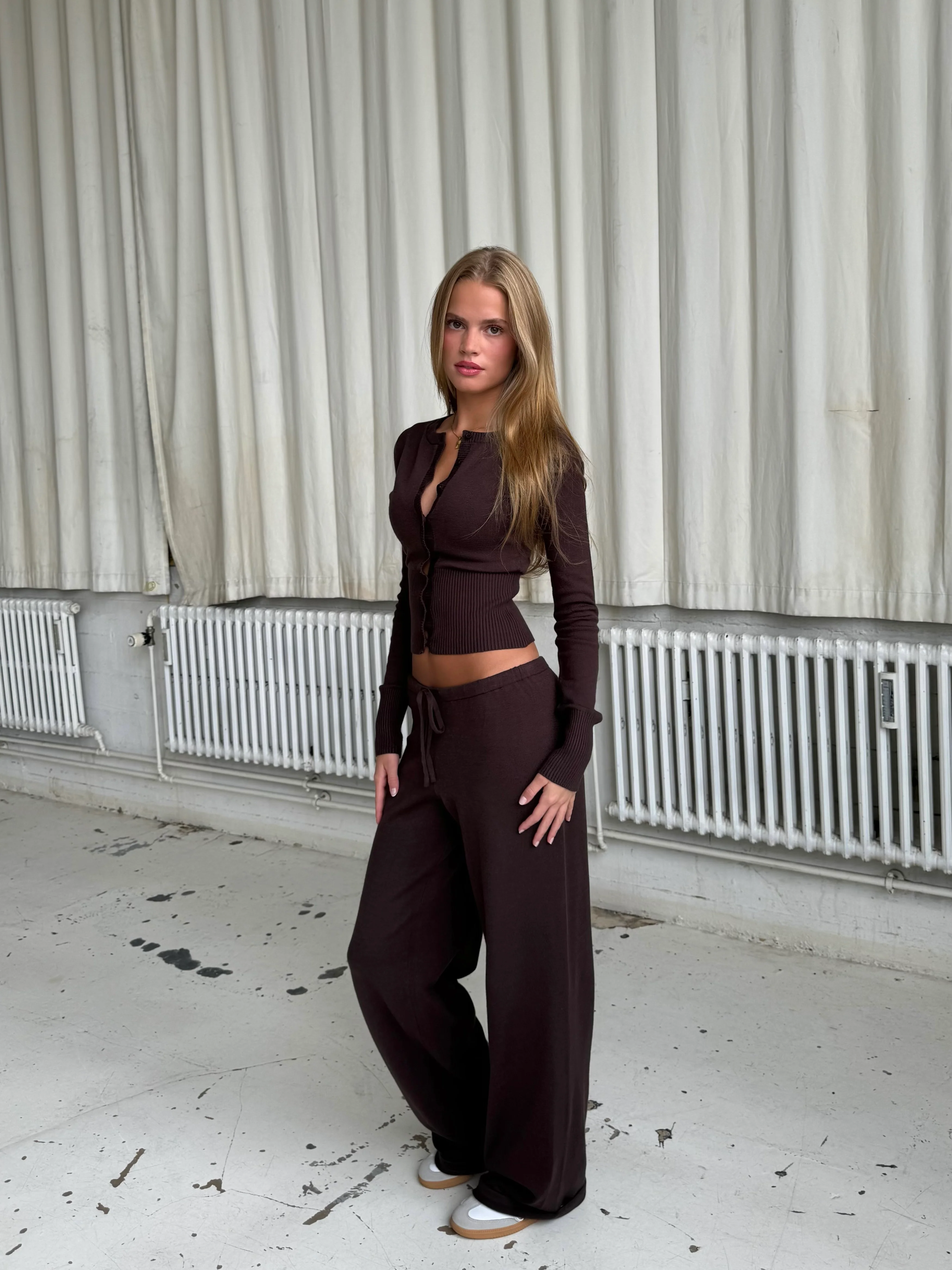 Knit Cardigan - dunkelbraun - Image 7