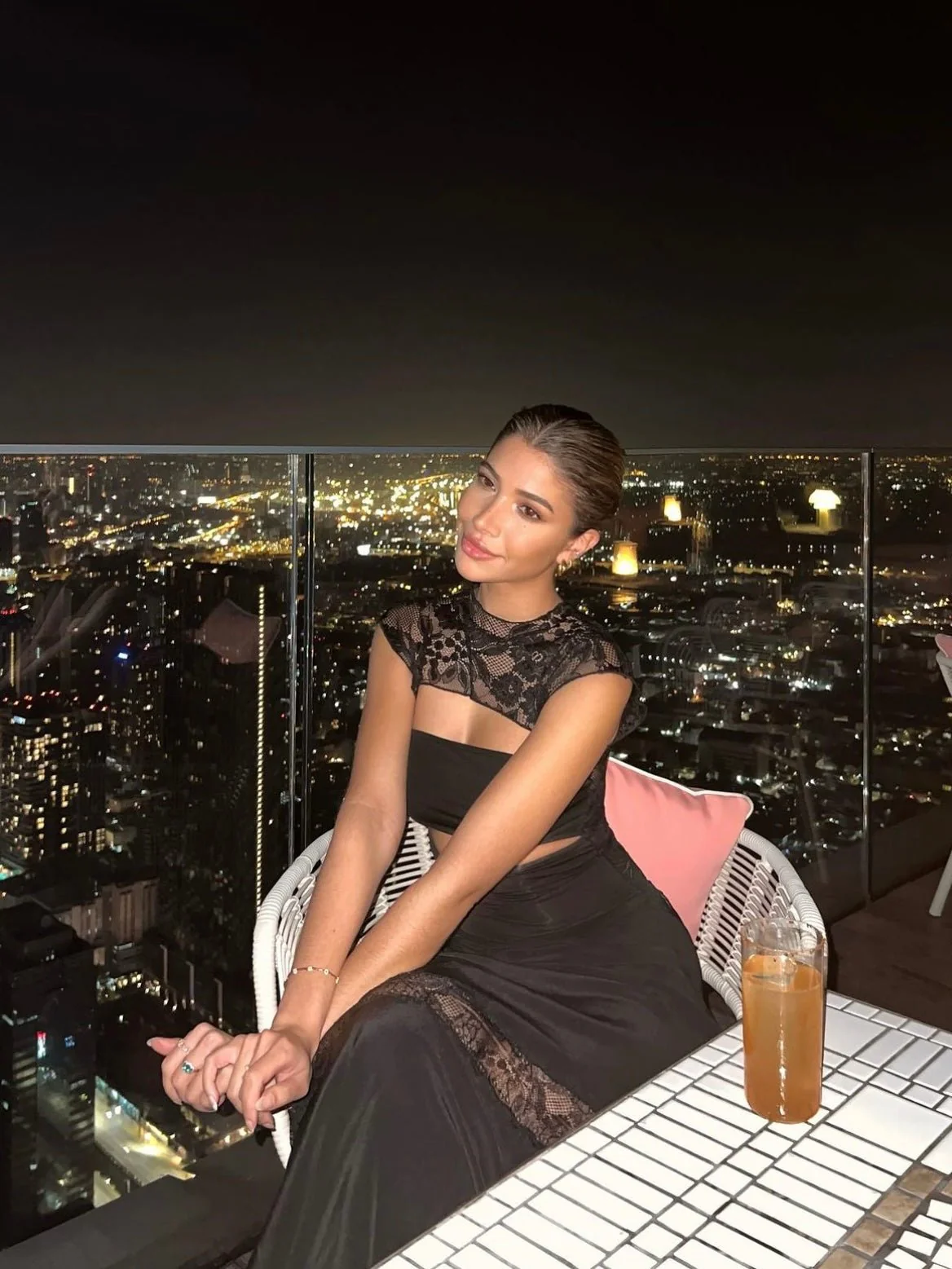 Lucy Lace Top - Black - Image 7