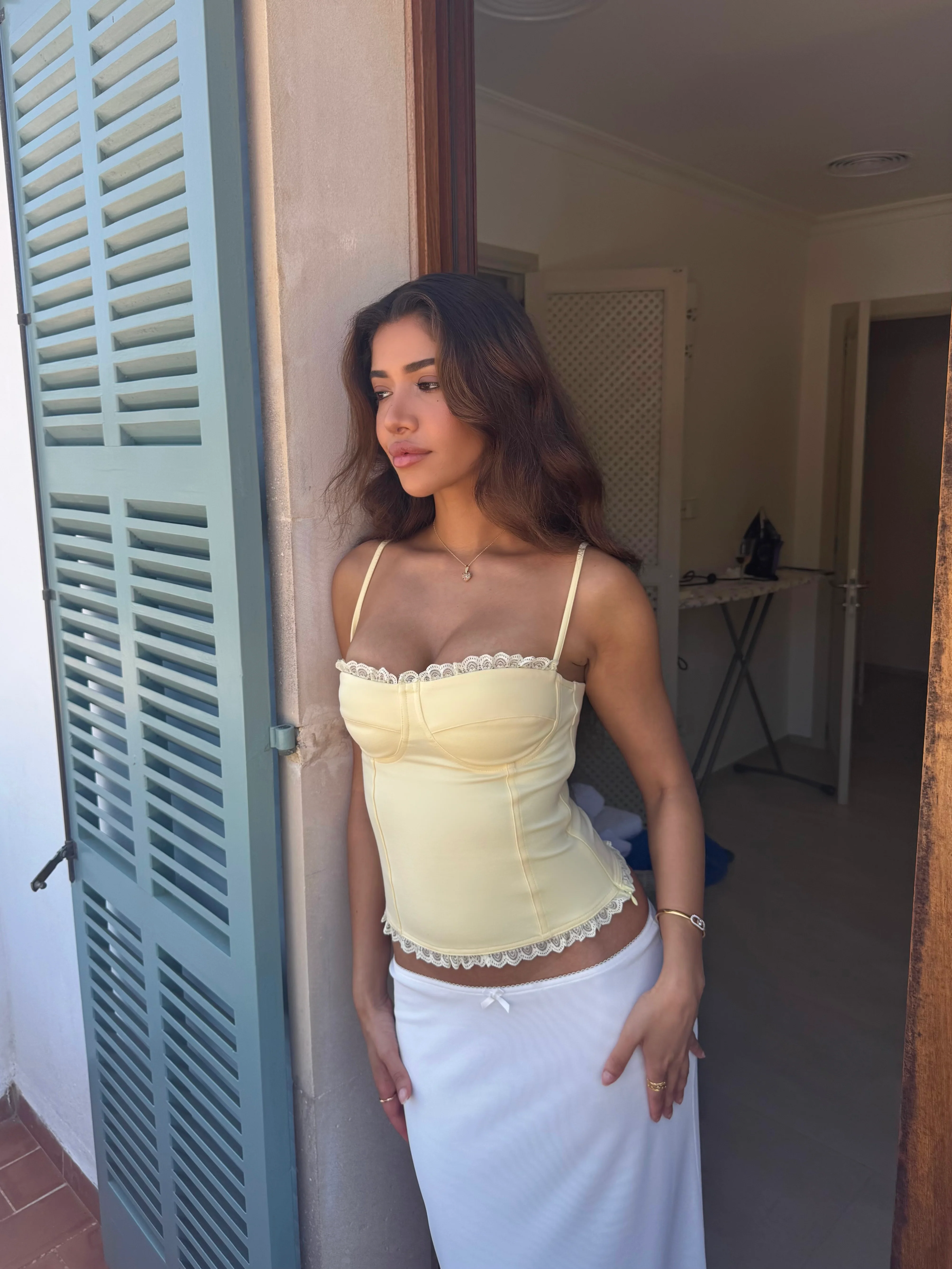 Lula lace corset top - hellgelb - Image 7