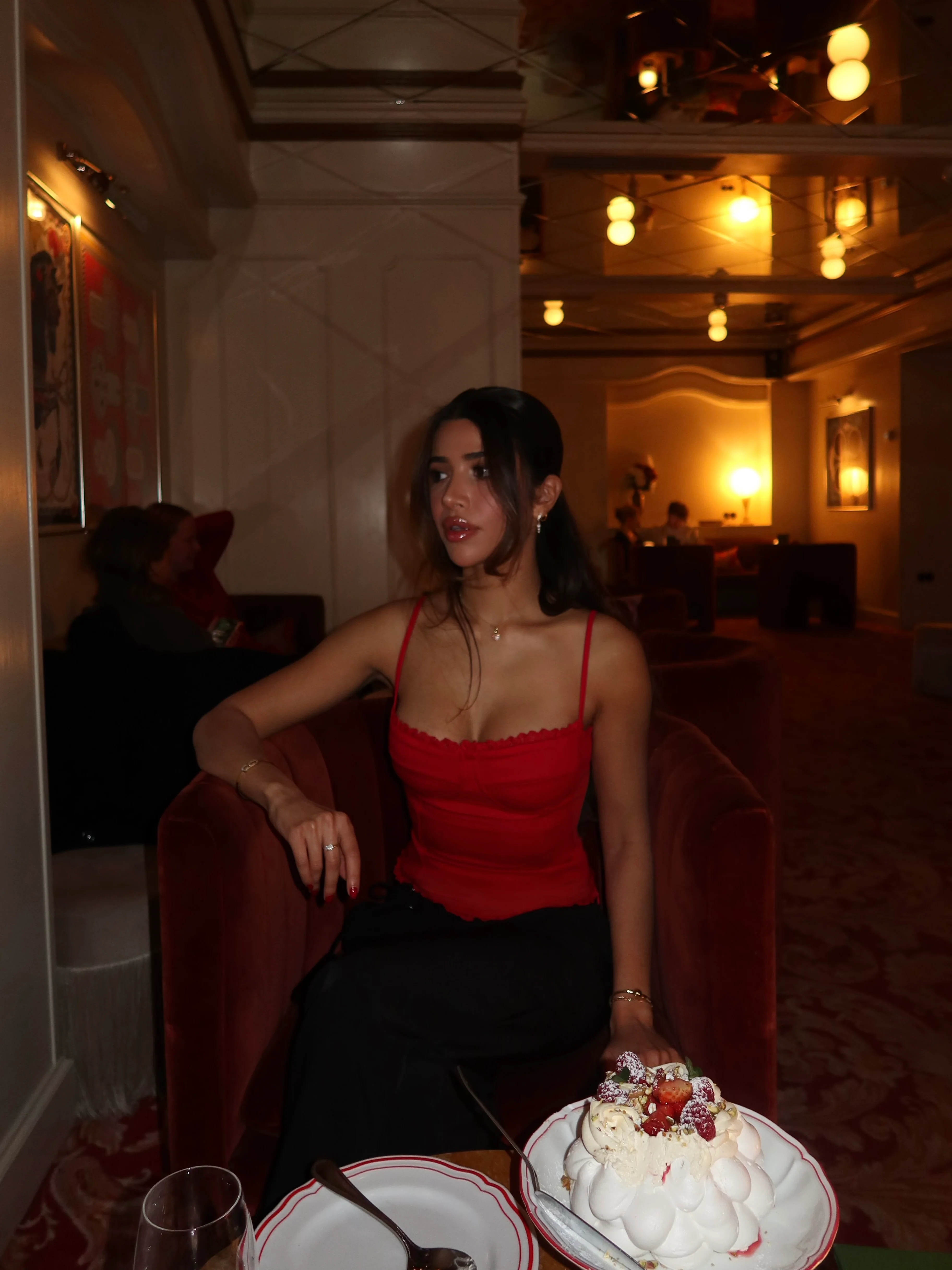 Lula Lace Corset Top - Rot - Image 3