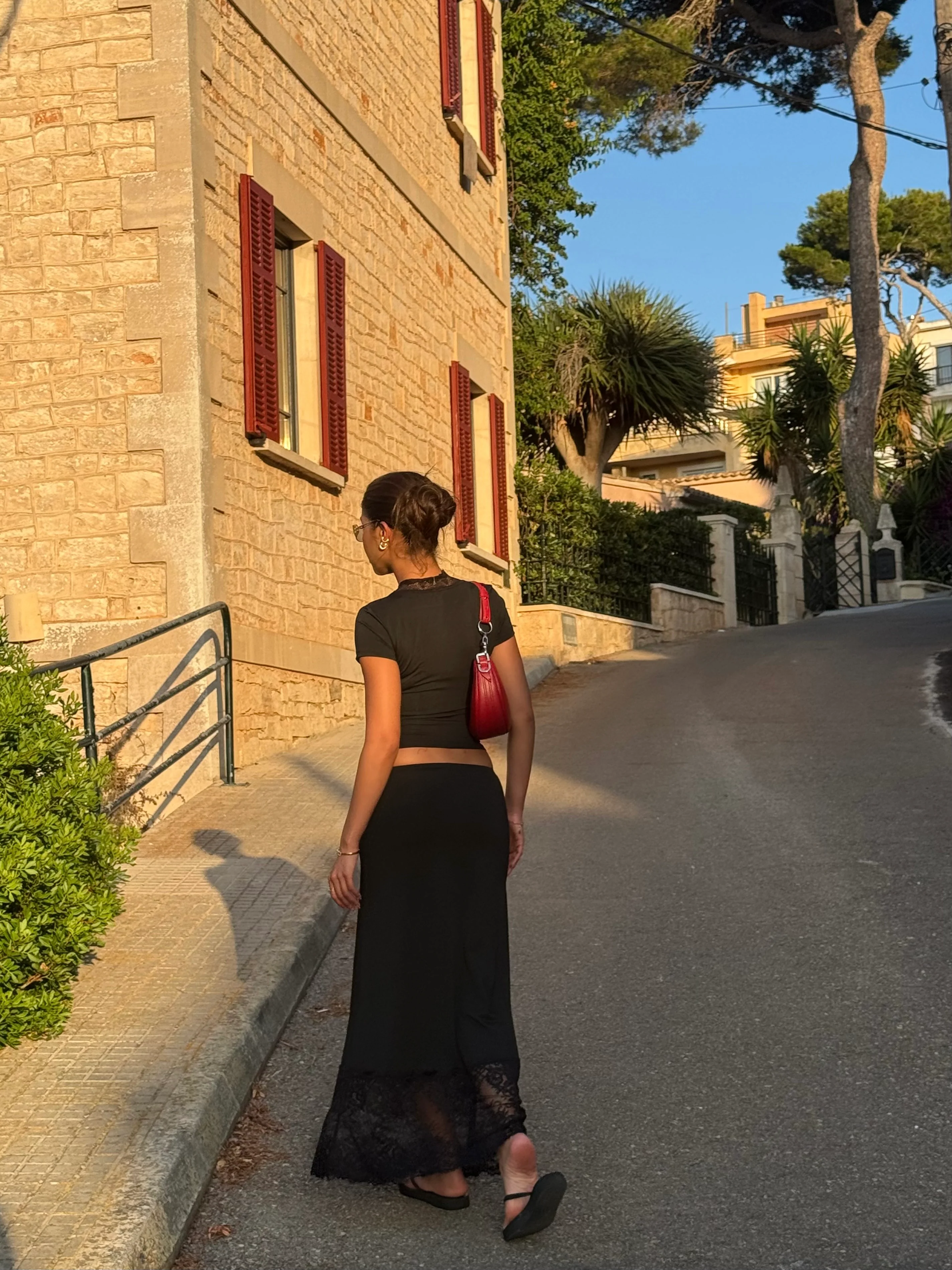 Maxi lace skirt - schwarz - Image 3