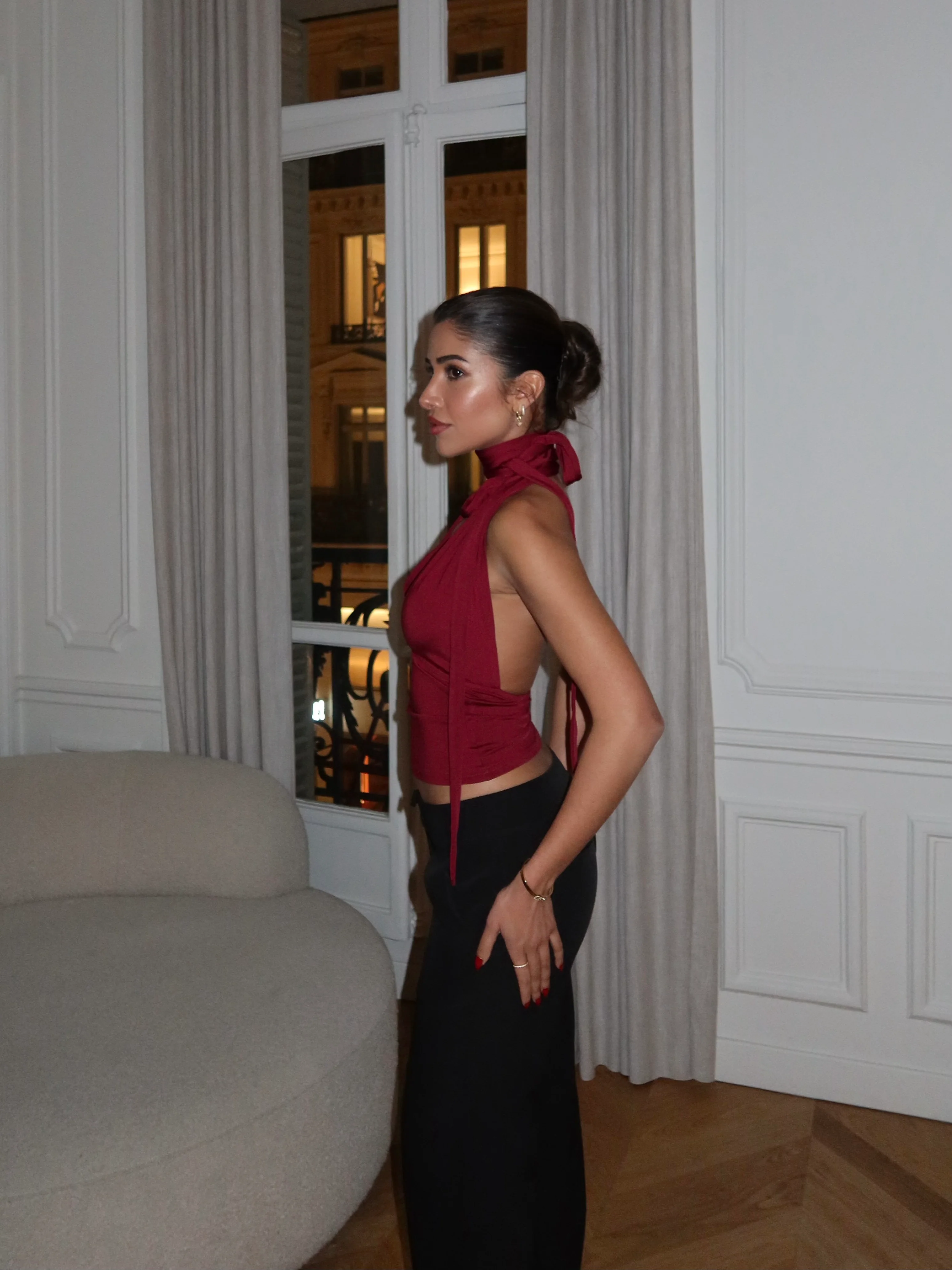 Mila Multi Top – Dunkelrot - Image 4