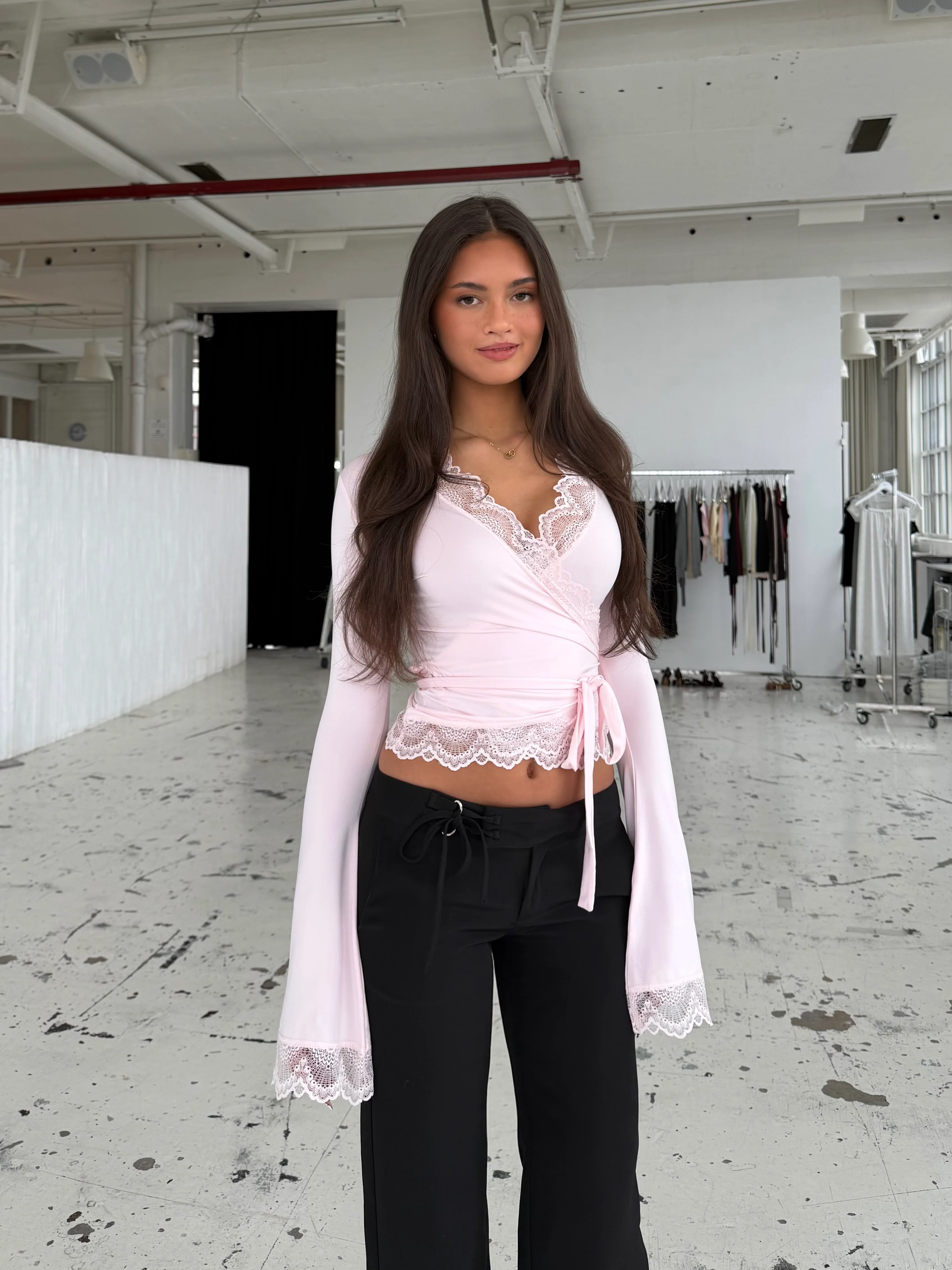 New Ballerina Basic Lace Top - Rosa - Image 5