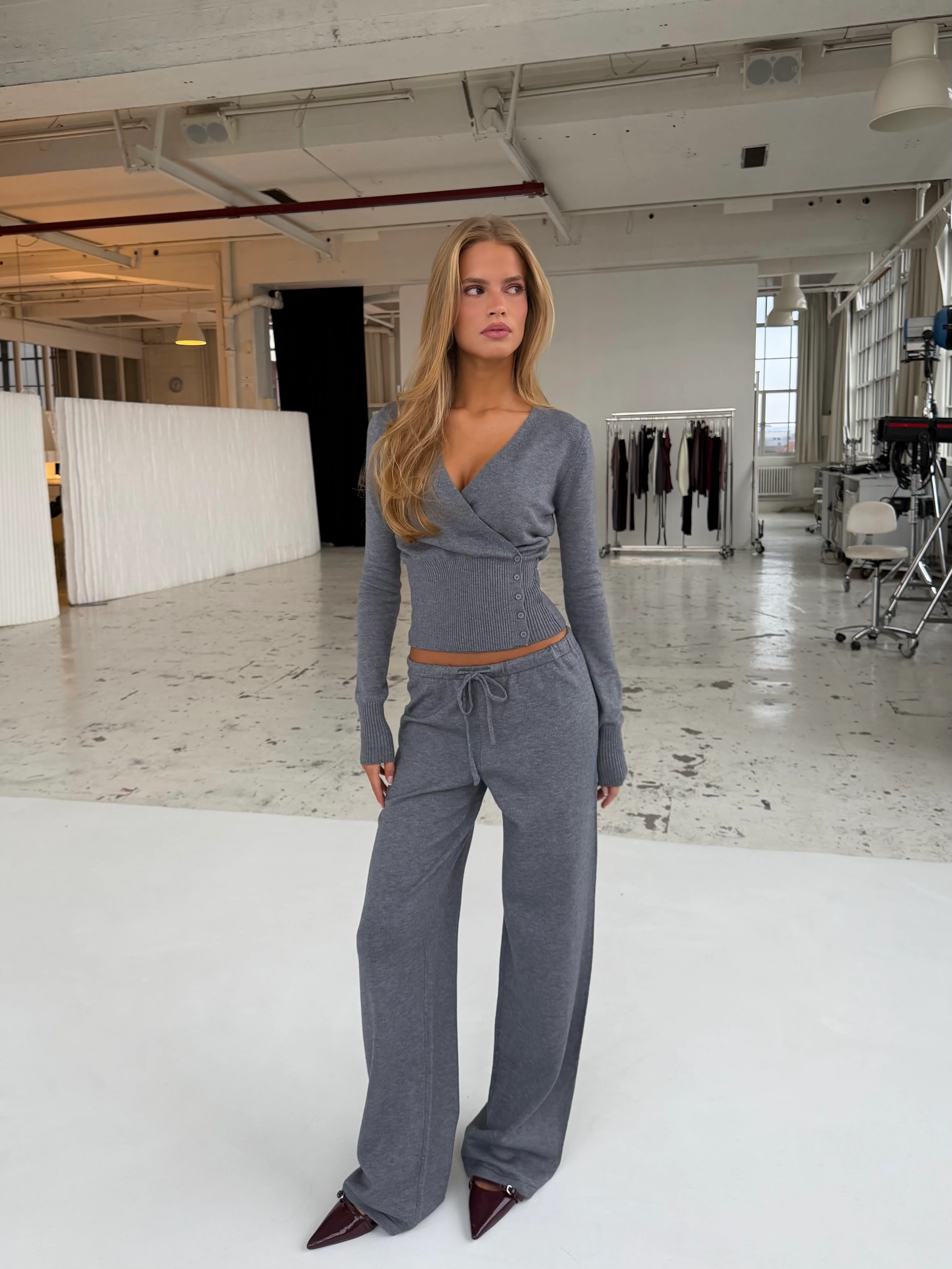 New knit cardigan - meliert grau - Image 4