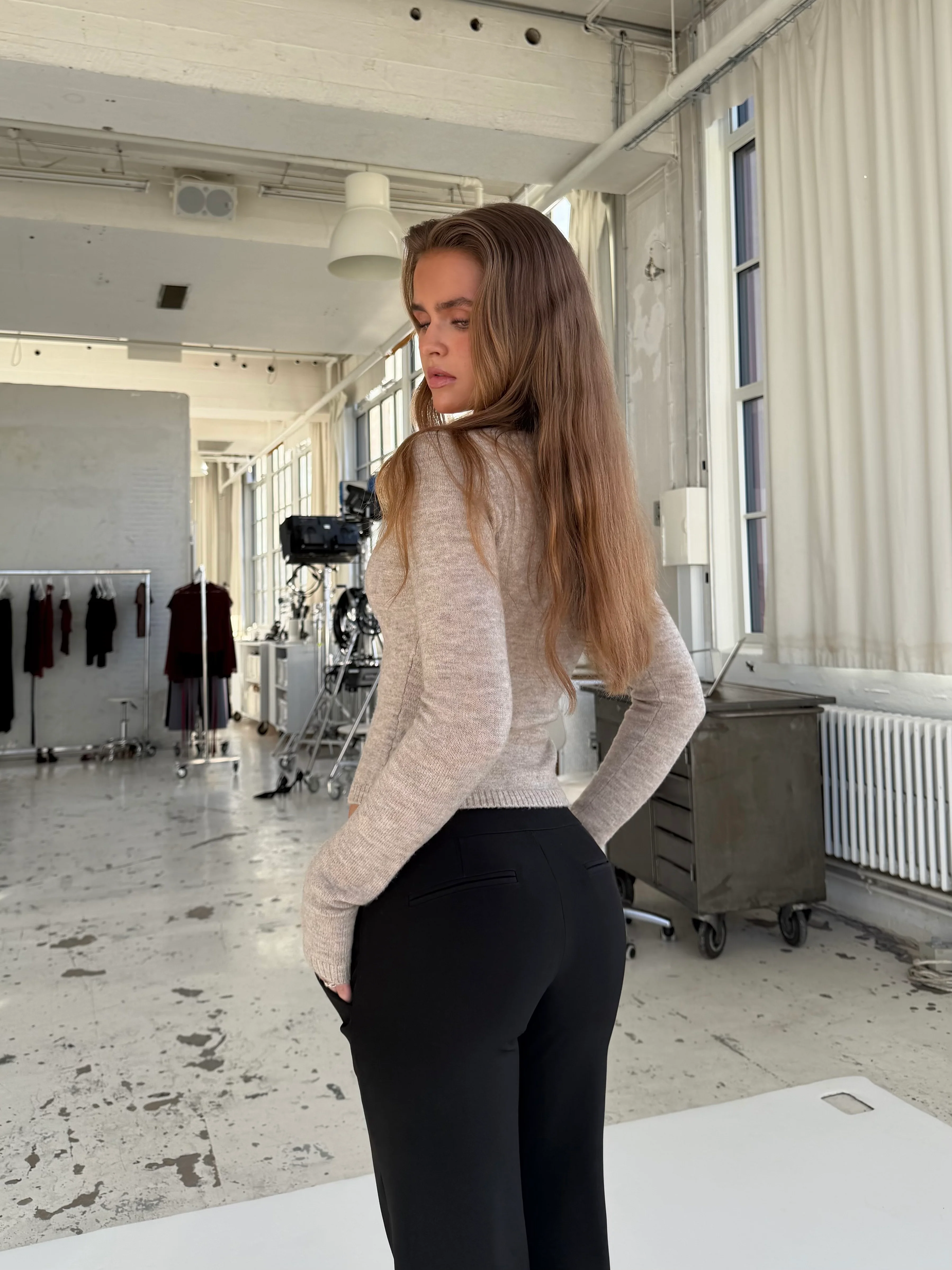 Pearl cardigan - beige - Image 4